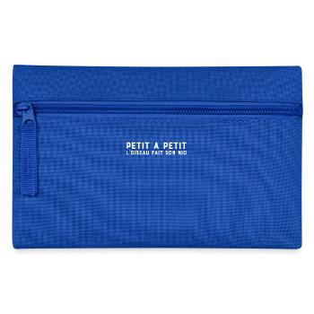 Étape par étape L'oiseau fait ses énonciations Nest Wise - Trousse - bleu royal - Devant