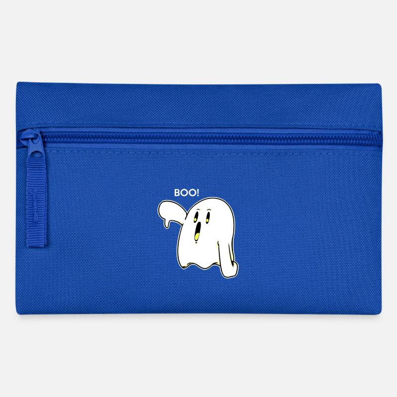 BOO - Geist - Gespenst - gespenstisch - Geschenk - Federtasche - Royalblau