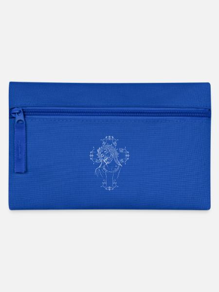 jesus kreuz katholik christus kirche beten bibel - Federtasche - Royalblau