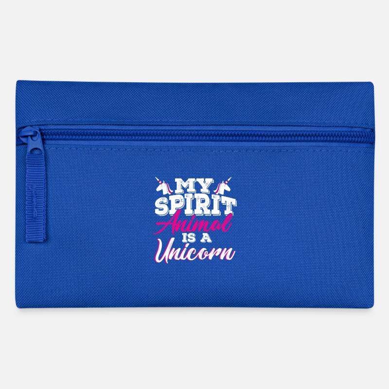 licorne - Trousse - bleu royal