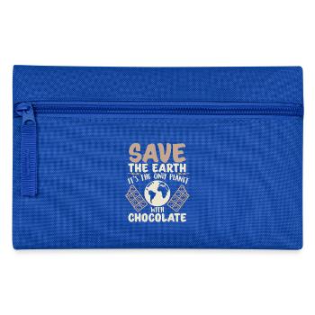 Schokolade - Federtasche - Royalblau - Vorne