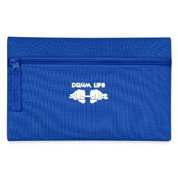 Batteur - Batteur - Baguettes - Cadeau - Trousse - bleu royal - Devant