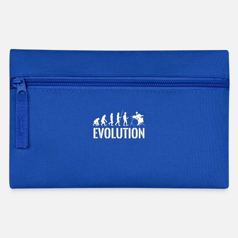 Drummer - Schlagzeug - Evolution - Schlagzeuger - Federtasche - Royalblau