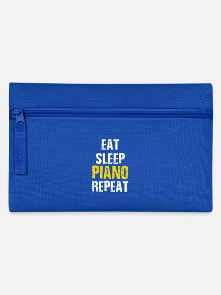 Klavier - Federtasche - Royalblau