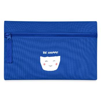 Be Happy Motivation Inspiration Cute - Pencil Case - royal blue - Front