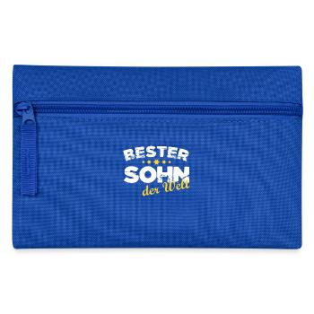 Bester Sohn der Welt T-Shirt - Federtasche - Royalblau - Vorne