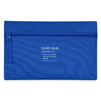 Definition Bär Spaß Vater Geburtstag Geschenk Papa - Federtasche - Royalblau - Vorne