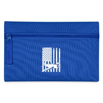 American Aviation Flag - Pencil Case - royal blue - Front