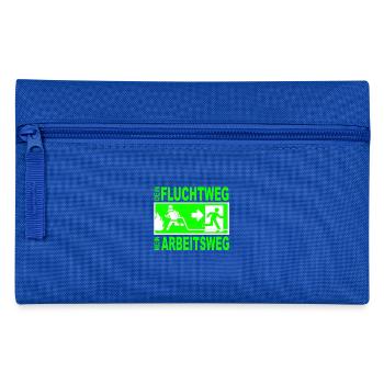 Escape Fire Department Fire Emergency Exit Fire Gift - Pencil Case - royal blue - Front