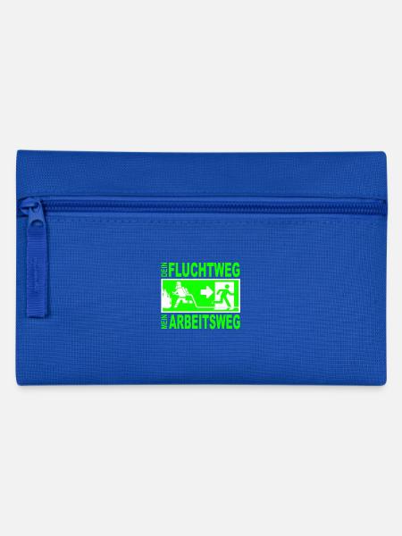 Flucht Feuerwehr Brand Notausgang Feuer Geschenk - Federtasche - Royalblau