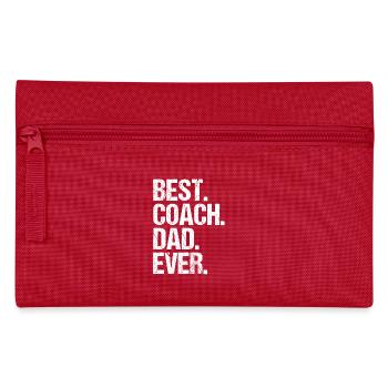 Best Coach Dad Ever - Federtasche - Rot - Vorne