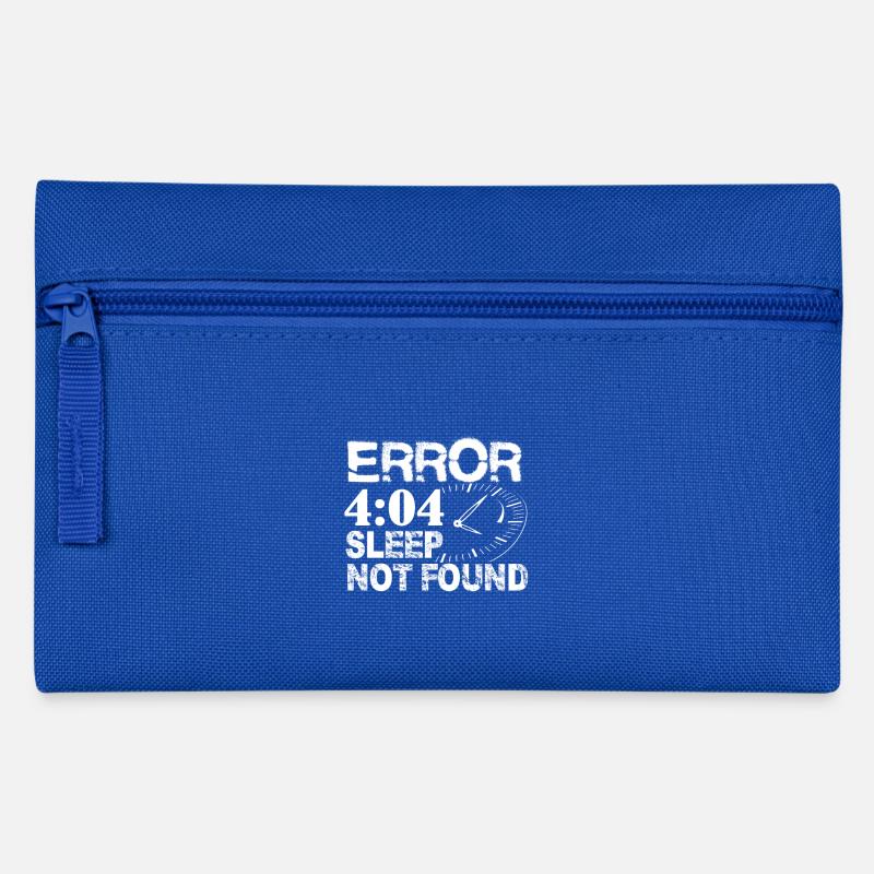 Error 404 Sleep not found Shirt Funny Computer Shi - Federtasche - Royalblau