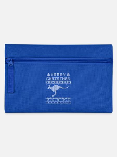 Ugly Christmas Kangaroo Edition - Federtasche - Royalblau