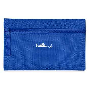 Mountain Bike Repeat Biker Downhiller Heartbeat - Pencil Case - royal blue - Front
