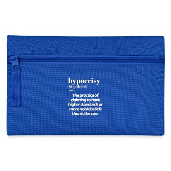 hypocrisy meaning - Pencil Case - royal blue - Front