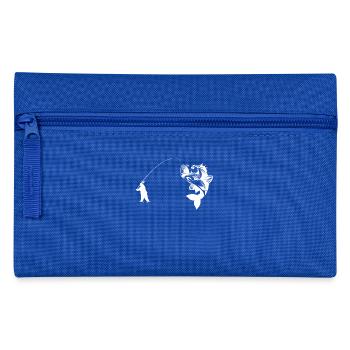 Angeln - Fischen - Angler - Fischer - Fischerei - Federtasche - Royalblau - Vorne