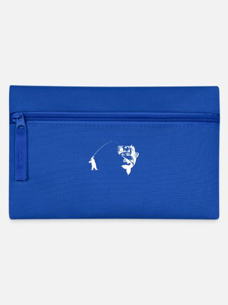 Angeln - Fischen - Angler - Fischer - Fischerei - Federtasche - Royalblau
