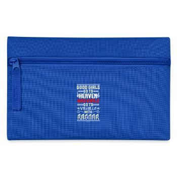 Vikinger Frau Walhalla Odin - Federtasche - Royalblau - Vorne