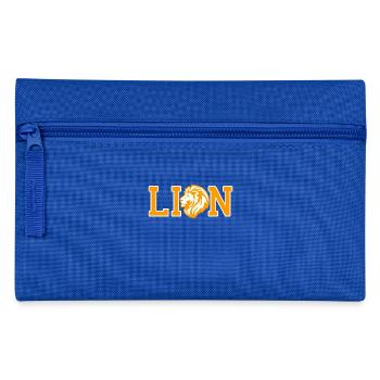 Proud Lion - Pencil Case - royal blue - Front