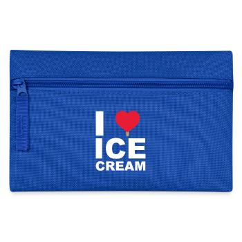 I Love Ice Cream - Federtasche - Royalblau - Vorne