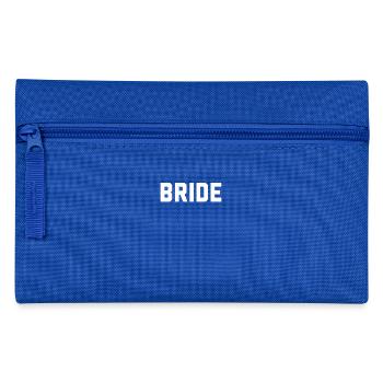 Bride Bachelorette - Federtasche - Royalblau - Vorne