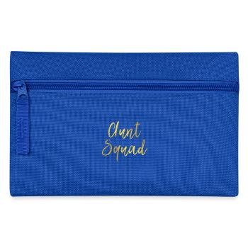 Aunt Squad Shirt Auntie Gift - Federtasche - Royalblau - Vorne