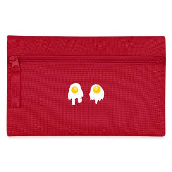 Fried Eggs - Breakfast - Pencil Case - red - Front