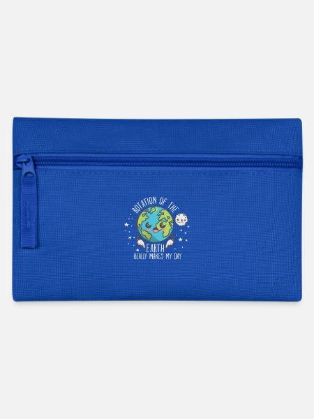The Rotation Of The Earth Really Makes My Day - Federtasche - Royalblau
