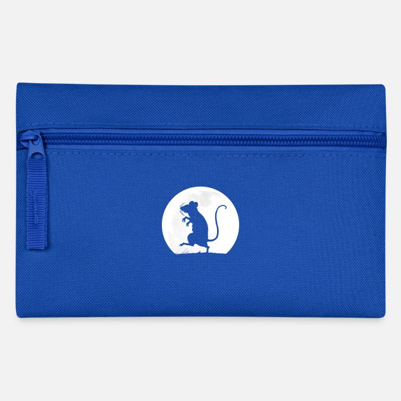 The Rat And The Full Moon - Pencil Case - royal blue