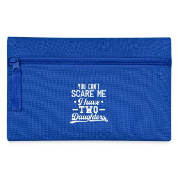 Tu ne peux pas me faire peur, j’ai deux filles Cadeau - Trousse - bleu royal - Devant