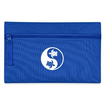 Turtle - Turtle Lover - Yin Yang - Pencil Case - royal blue - Front