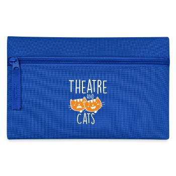 Theatre and Cats - Federtasche - Royalblau - Vorne