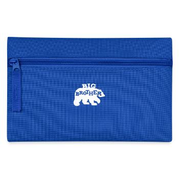 Grand frère ours Big Brother cadeau - Trousse - bleu royal - Devant