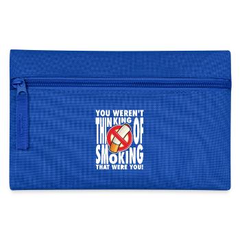 Nicht Rauchen, Nichtraucher uncool, Tabak Shirt - Federtasche - Royalblau - Vorne