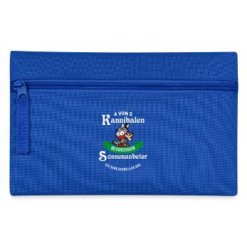 4 von 5 Kannibalen bevorzugen Sonnenanbeter - Federtasche - Royalblau - Vorne