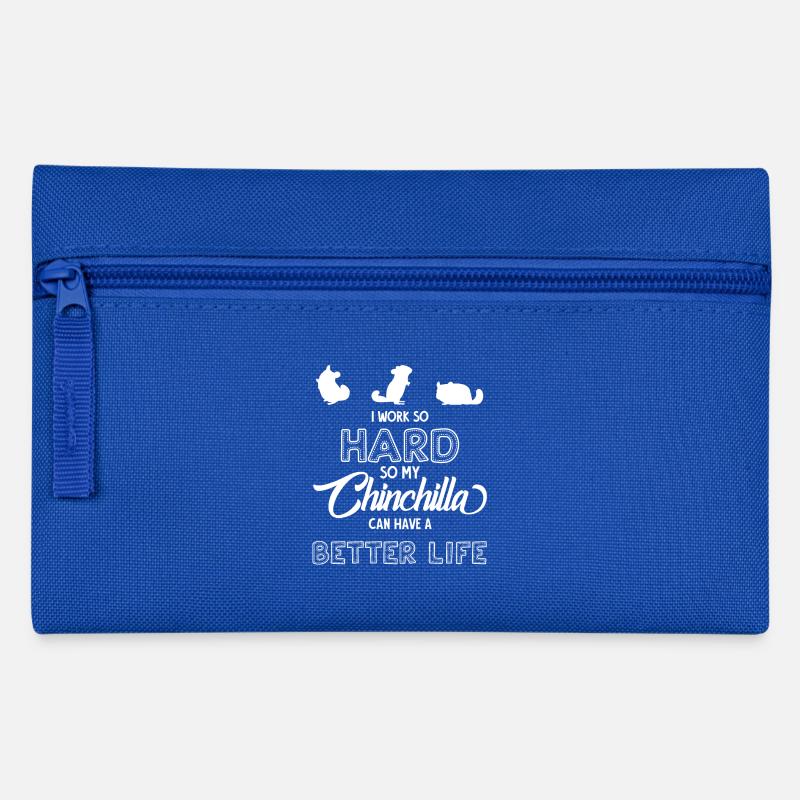 Chinchilla - chinchillas - chinchilla - Trousse - bleu royal