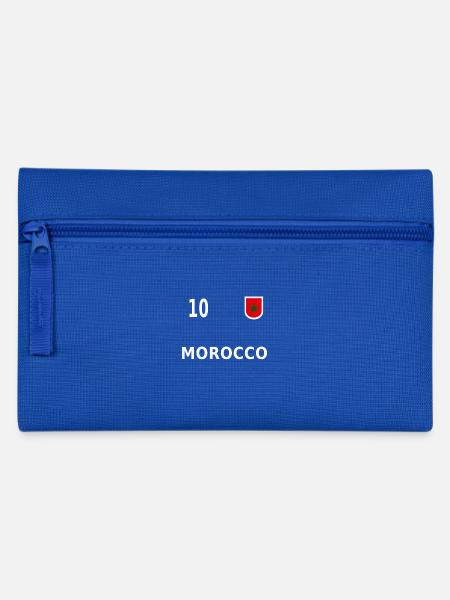 Marokko Fussball Trikot 2018 Nummer 10 - Federtasche - Royalblau
