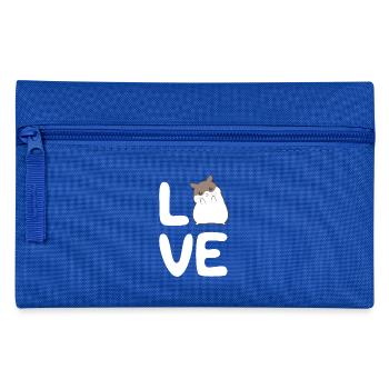 Hamster - hamster holder - hamster love - love - Pencil Case - royal blue - Front