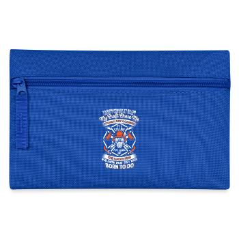 Born for firefighter firefighter firefighter - Pencil Case - royal blue - Front
