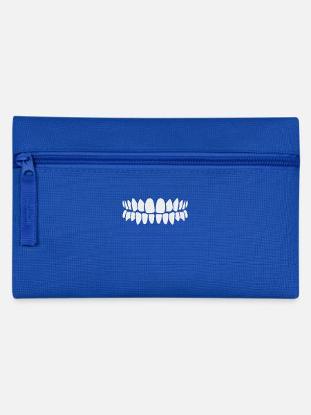 Tooth teeth denture smile dentist white biting - Pencil Case - royal blue