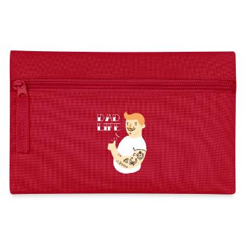 Tattoo Motive - Dad Life - Tattooed Art Ink - Pencil Case - red - Front