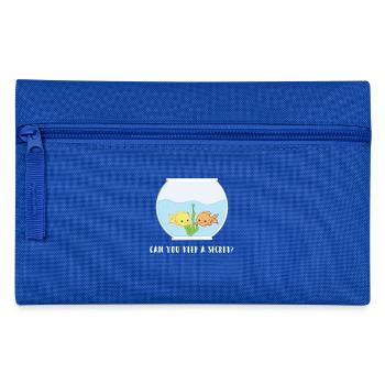 Fish - Fish Holder - Aquarist - Funny - Lol - Pencil Case - royal blue - Front