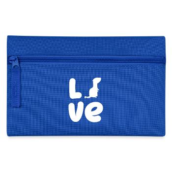 Frettchenfreund - Frettchen - Liebe - Geschenk - Federtasche - Royalblau - Vorne