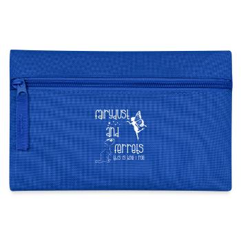 Ferret Friend - Ferret - Fairy Dust - Pencil Case - royal blue - Front