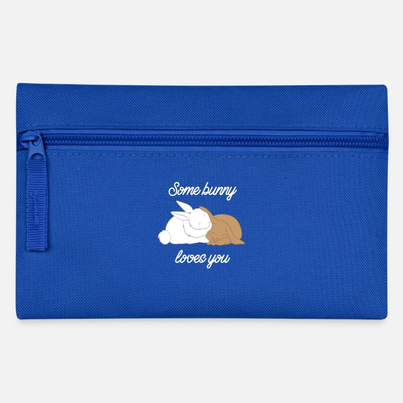 Lapins - Lapins - Lapins - Amour - Trousse - bleu royal