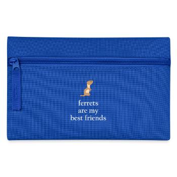 Frettchenfreund - Frettchen - Beste Freunde - Federtasche - Royalblau - Vorne