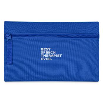 Best Speech Therapist of All Time Gift - Pencil Case - royal blue - Front