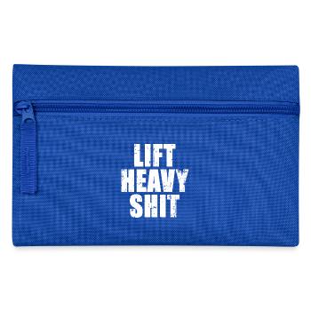 Lift Heavy Shit - Motivation de Bodybuilder Fitness - Trousse - bleu royal - Devant