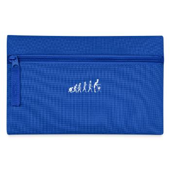 Evolution grillen Fleisch Witz Spaß Mann Geschenk - Federtasche - Royalblau - Vorne