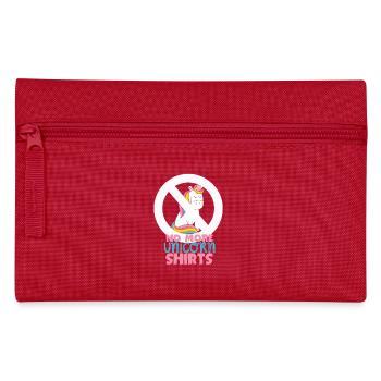 No more unicorn shirts - Pencil Case - red - Front